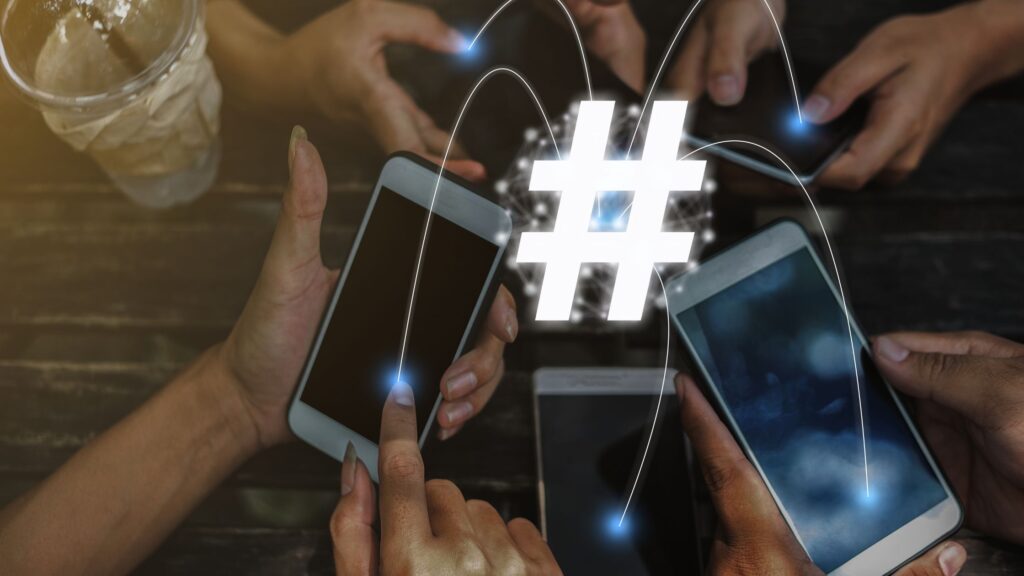 use keywords and hashtags for your social media